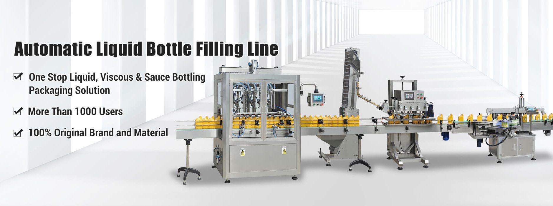 Linija za polnjenje steklenic